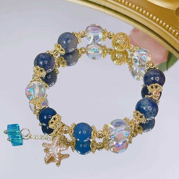 heavy industry vacation style starfish strands bracelet womens super flash natural stone beaded ins girlfriends, Black
heavy industry vacation style starfish strands bracelet womens super flash natural stone beaded ins girlfriends, Black