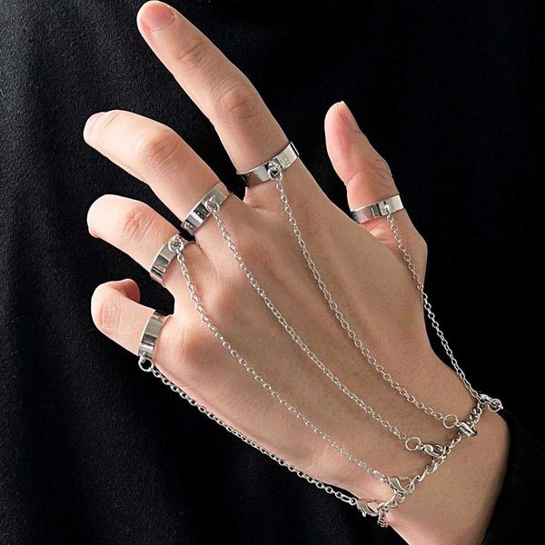 fashion chain ring bracelet men and women hip hop style street cool personality finger wholesale, Black
fashion chain ring bracelet men and women hip hop style street cool personality finger wholesale, Black