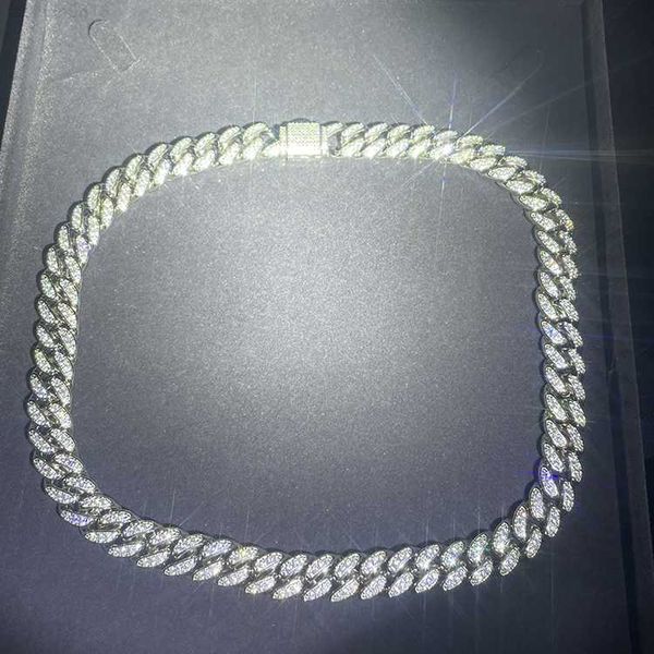 custom 925 sterling silver 10mm wide hip hop cuban moissanite diamond single row necklace link chain
custom 925 sterling silver 10mm wide hip hop cuban moissanite diamond single row necklace link chain