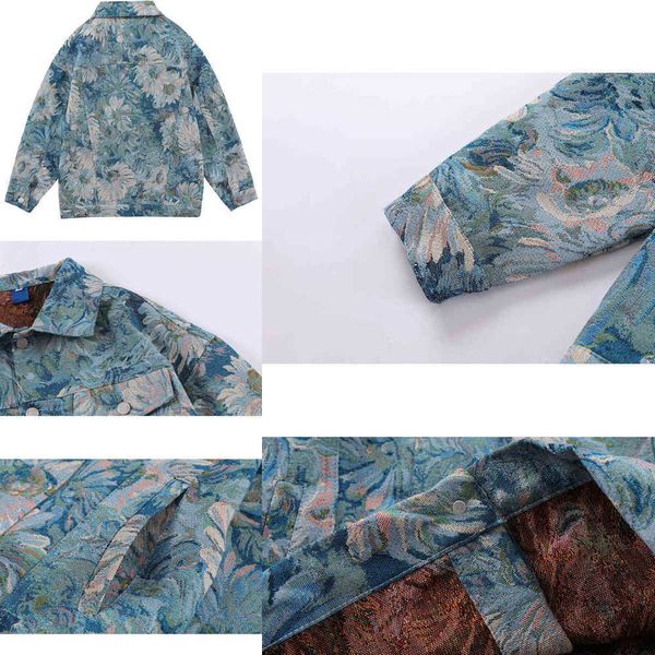 jacquard jackets dark denim icon floral men women oversized men's jean jacket couple clothing h1224 hqt6, Black;brown
jacquard jackets dark denim icon floral men women oversized men's jean jacket couple clothing h1224 hqt6, Black;brown