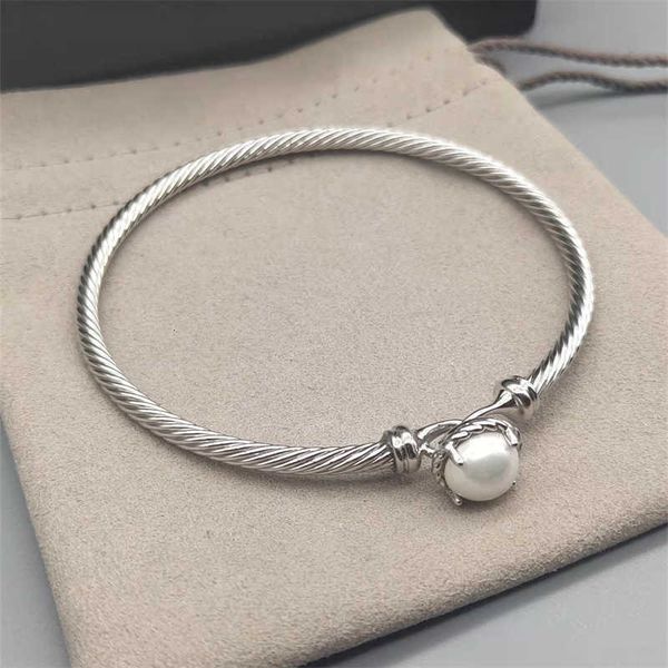pearl dy bracelet cable prong dy ins love bangle s925 3mm fashion designer simple series bracelets 18k gold setting white women inlaid silve, Black
pearl dy bracelet cable prong dy ins love bangle s925 3mm fashion designer simple series bracelets 18k gold setting white women inlaid silve, Black