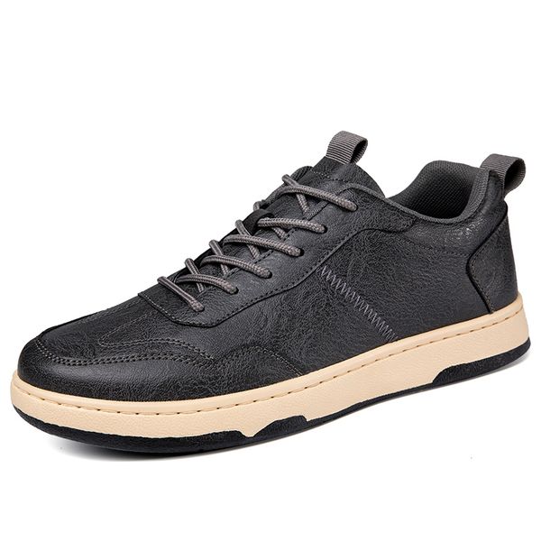low-autumn and winter mens leather casual thick bottom board shoes mens shoes fashion versatile non-slip mens shoes, Black
low-autumn and winter mens leather casual thick bottom board shoes mens shoes fashion versatile non-slip mens shoes, Black