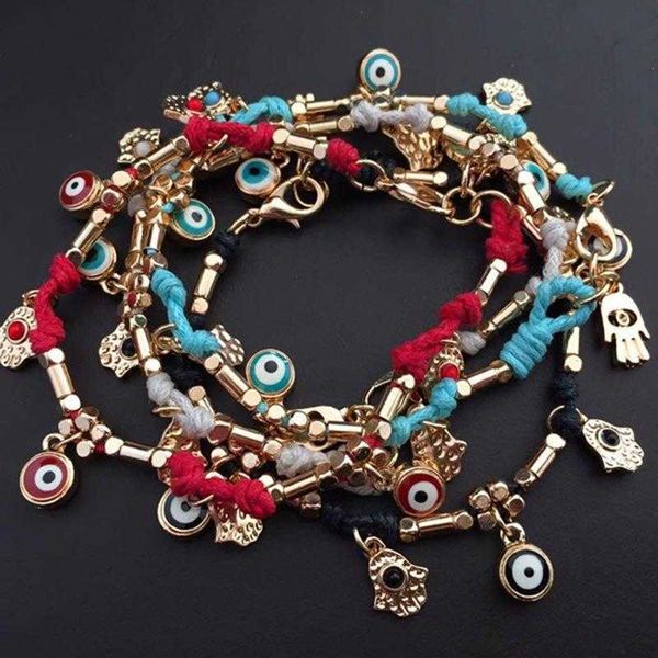 selling classic fatima palm bracelet hand woven turkish devils eye carrying strap, Golden;silver
selling classic fatima palm bracelet hand woven turkish devils eye carrying strap, Golden;silver