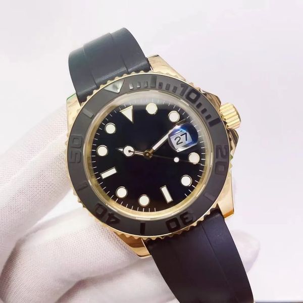 yellow gold new model bezel watch 40mm automatic mechianical wristwatches rubber strap sapphire glass movement mens watches, Slivery;brown
yellow gold new model bezel watch 40mm automatic mechianical wristwatches rubber strap sapphire glass movement mens watches, Slivery;brown