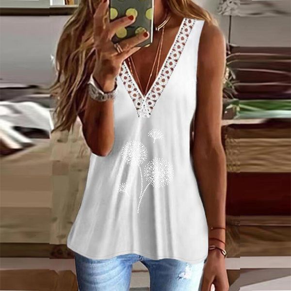 women's tshirt womens summer tank vest pullover ladies spring regular vneck sleeveless holiday beach shirts for 2023 230510, White
women's tshirt womens summer tank vest pullover ladies spring regular vneck sleeveless holiday beach shirts for 2023 230510, White