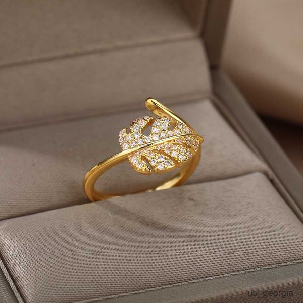 band rings cubic leaves rings for women stainless steel gold color ring trend wedding band aesthetic couple jewelry, Silver
band rings cubic leaves rings for women stainless steel gold color ring trend wedding band aesthetic couple jewelry, Silver