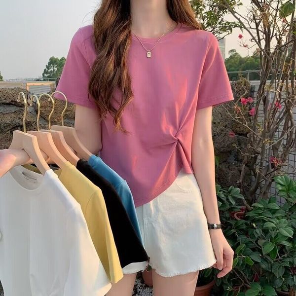 multi-color and multi-size irregular short-sleeved t-shirt women's new summer niche half-sleeve high waist short coat/-2xl, White
multi-color and multi-size irregular short-sleeved t-shirt women's new summer niche half-sleeve high waist short coat/-2xl, White