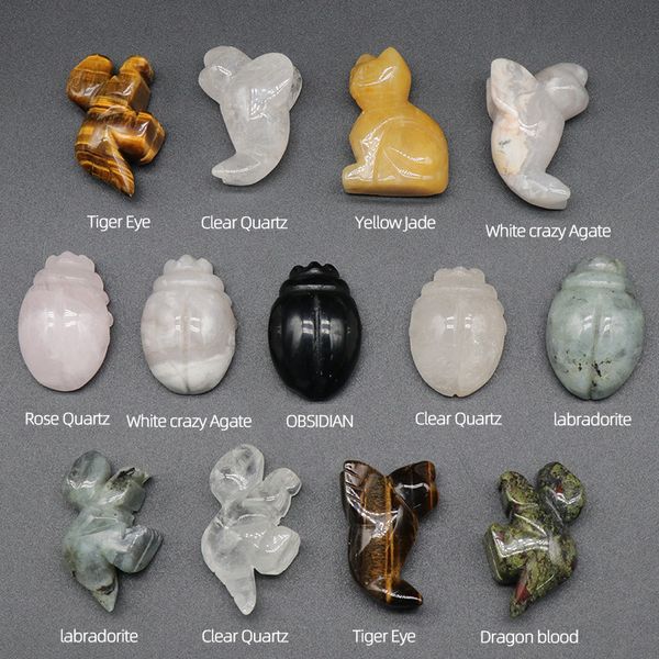 1.5inch dinosaur cat seal beetle carved stone rose quartz carving crystal healing decoration animal ornaments microlandschaft crafts, Black
1.5inch dinosaur cat seal beetle carved stone rose quartz carving crystal healing decoration animal ornaments microlandschaft crafts, Black