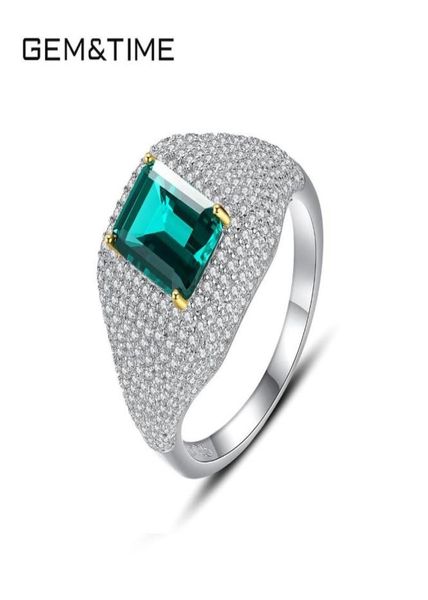 cluster rings gemtime sterling silver 925 wedding band luxury gemstone emerald for women fine jewelry bague femme argent5701443, Golden;silver
cluster rings gemtime sterling silver 925 wedding band luxury gemstone emerald for women fine jewelry bague femme argent5701443, Golden;silver