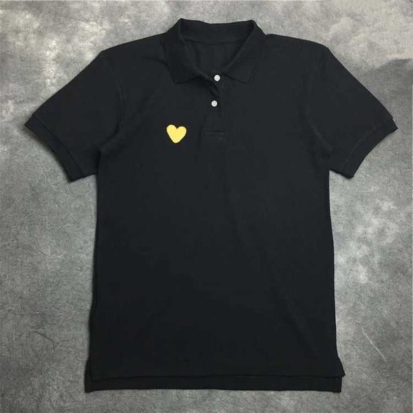 men's european american japanese fashion br classic black with gold heart polo shirt short sleeve couple embroidered cotton men and wom, White;black
men's european american japanese fashion br classic black with gold heart polo shirt short sleeve couple embroidered cotton men and wom, White;black
