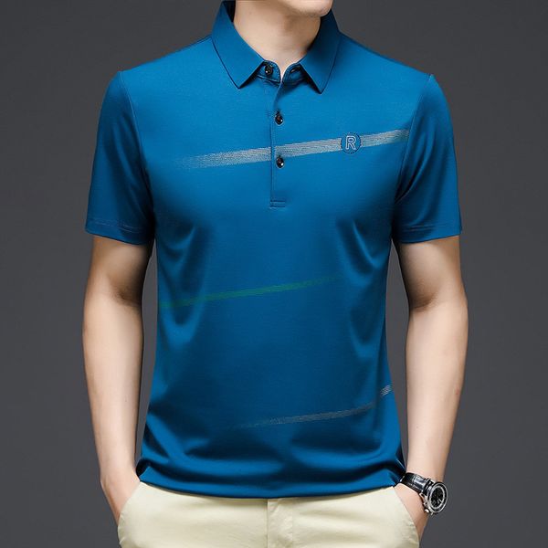 men's polos korean fashion clothing short sleeve summer polo shirt striped and letter printed casual thin shirt loose fit polo shirt 23, White;black
men's polos korean fashion clothing short sleeve summer polo shirt striped and letter printed casual thin shirt loose fit polo shirt 23, White;black
