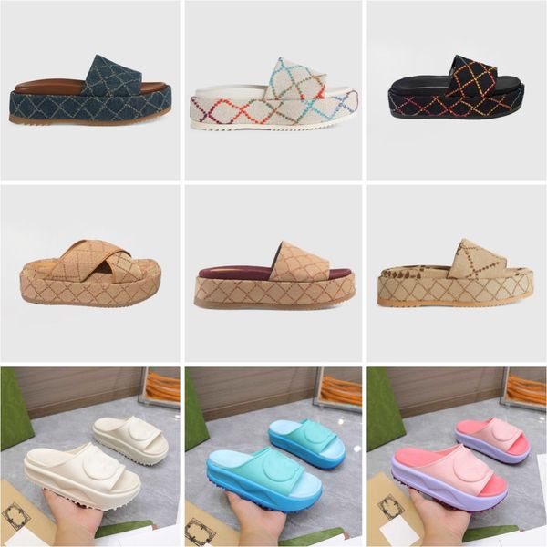 luxury slippers designer platform slides sandles for women mens embroidered sandal canvas covered slip on flat slipper flip flops size 35-45, Black
luxury slippers designer platform slides sandles for women mens embroidered sandal canvas covered slip on flat slipper flip flops size 35-45, Black