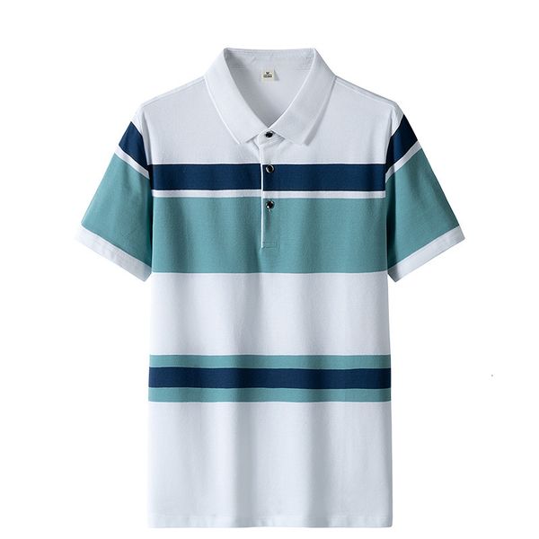 men's polos summer high-quality men's short-sleeved t-shirt full 95% cotton explosion style business lapel striped men's polo, White;black
men's polos summer high-quality men's short-sleeved t-shirt full 95% cotton explosion style business lapel striped men's polo, White;black