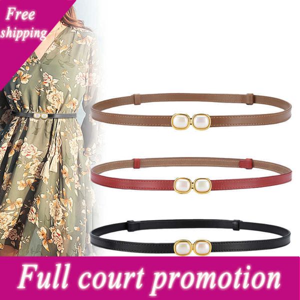 special price brand designer belt women's pearl accsori paired with decorative minimalist thin korean fashion versatile student slim be, Black;brown
special price brand designer belt women's pearl accsori paired with decorative minimalist thin korean fashion versatile student slim be, Black;brown