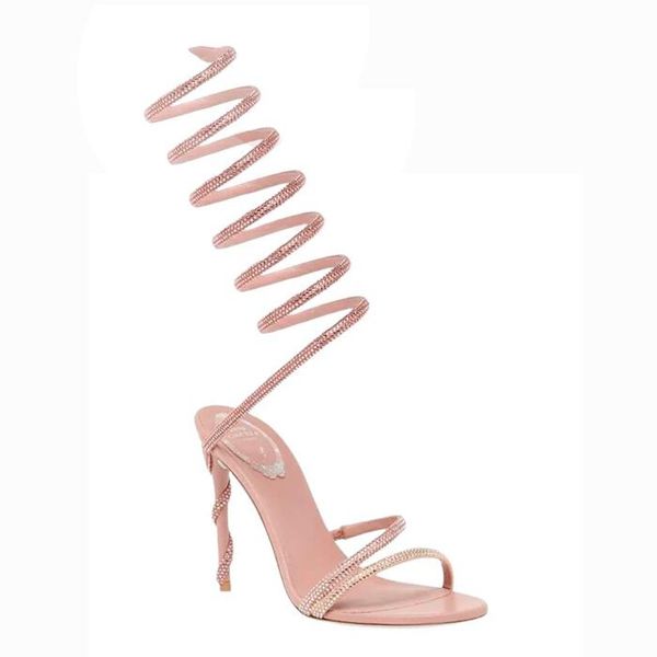 rene caovilla cleo open toe sandals crystal embellished spiral wrap around sandals twining rhinestone sandal women rainbow stiletto heels sh, Black
rene caovilla cleo open toe sandals crystal embellished spiral wrap around sandals twining rhinestone sandal women rainbow stiletto heels sh, Black