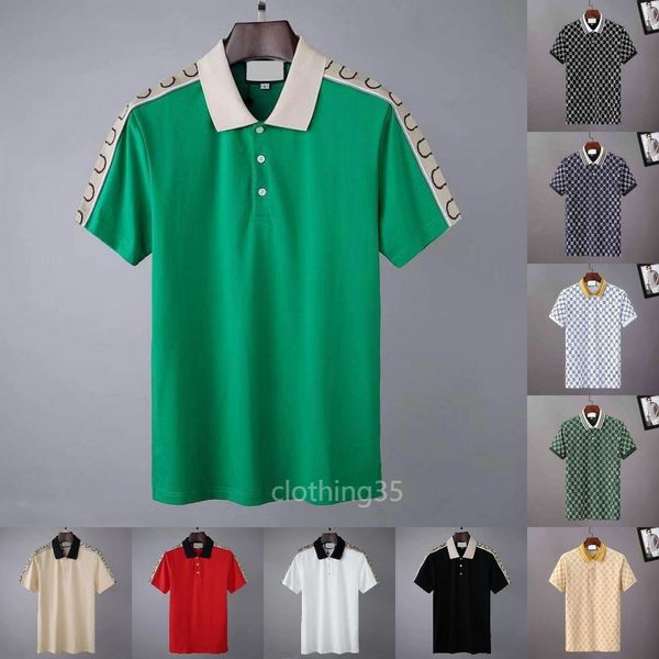 men's polos t shirt summer tee fashion summer designer polo shirt men womens luxury designers for men letter polos, White;black
men's polos t shirt summer tee fashion summer designer polo shirt men womens luxury designers for men letter polos, White;black