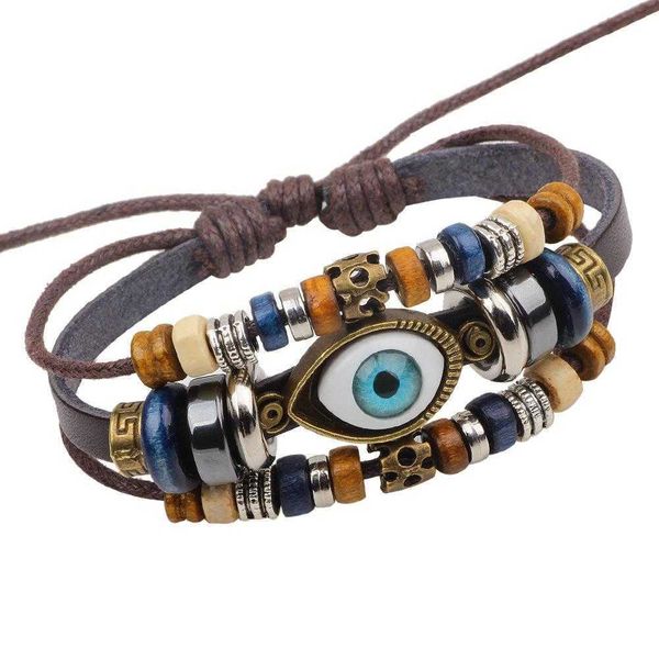 korean style fashion eye strand mens handmade cattle leather bracelet vintage bead string jewelry wholesale, Black
korean style fashion eye strand mens handmade cattle leather bracelet vintage bead string jewelry wholesale, Black