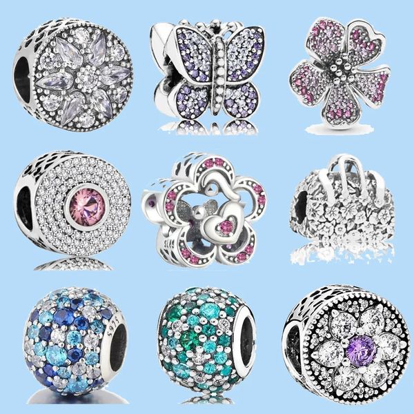 925 sterling silver charms for pandora jewelry beads zircon butterfly love flower charm beads, Black
925 sterling silver charms for pandora jewelry beads zircon butterfly love flower charm beads, Black