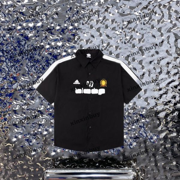 xinxinbuy men designer tee t shirt 23ss shoulder ribbon letter embroidery short sleeve cotton women gray apricot blue s-xl, Black;brown
xinxinbuy men designer tee t shirt 23ss shoulder ribbon letter embroidery short sleeve cotton women gray apricot blue s-xl, Black;brown