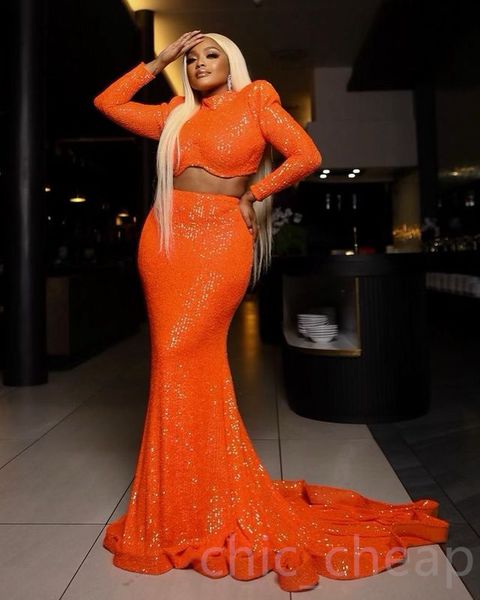 2023 may aso ebi mermaid orange prom dress two pieces sequined lace evening formal party second reception birthday engagement gowns dress ro, Black
2023 may aso ebi mermaid orange prom dress two pieces sequined lace evening formal party second reception birthday engagement gowns dress ro, Black