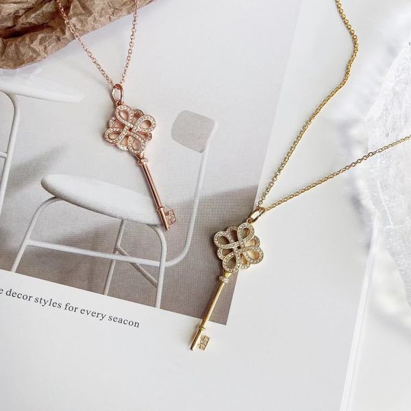 new fashion sliver gold luxury classic key initial necklaces plated 18k for women girls chain designer jewelry girlfriend party wedding gift, Silver
new fashion sliver gold luxury classic key initial necklaces plated 18k for women girls chain designer jewelry girlfriend party wedding gift, Silver