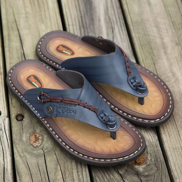 slippers summer handmade leather trendy fashion men's flipflops outdoor breathable comfortable men and simple sandals 230510, Black
slippers summer handmade leather trendy fashion men's flipflops outdoor breathable comfortable men and simple sandals 230510, Black