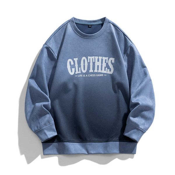 2023 spring sweater men's loose relaxed fashion brand suede round neck pullover couple american gradient underlay{category}, Black
2023 spring sweater men's loose relaxed fashion brand suede round neck pullover couple american gradient underlay{category}, Black