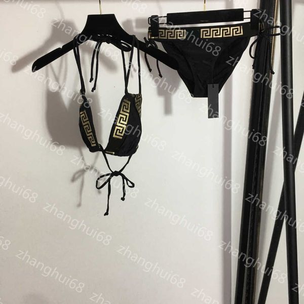 23ss bikini swimwear two-piece swimsuit designer bathing suit womens bikini gold woven stitching lace-up underwear with chest pad briefs set, White;black
23ss bikini swimwear two-piece swimsuit designer bathing suit womens bikini gold woven stitching lace-up underwear with chest pad briefs set, White;black