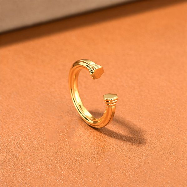 2023 trend european and american minimalist metal brass open ring niche personality unique charm accessories, Silver
2023 trend european and american minimalist metal brass open ring niche personality unique charm accessories, Silver