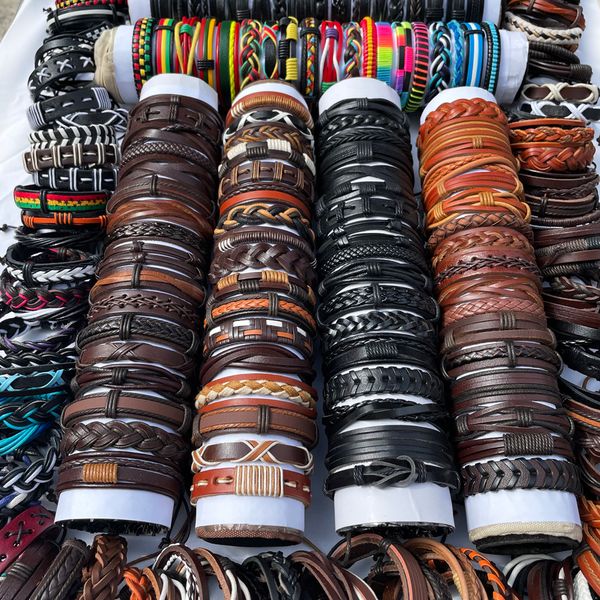chain 30pcspack wholesale bulk lots mix styles braided ethinc tribal leather cuff bracelets mens womens jewelry party gifts mx4 230511, Black
chain 30pcspack wholesale bulk lots mix styles braided ethinc tribal leather cuff bracelets mens womens jewelry party gifts mx4 230511, Black