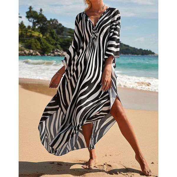 swimwear 2022 leopard print knitted beach cover up dress tunic long pareos bikinis cover ups swim cover up robe plage beachwear, White;black
swimwear 2022 leopard print knitted beach cover up dress tunic long pareos bikinis cover ups swim cover up robe plage beachwear, White;black