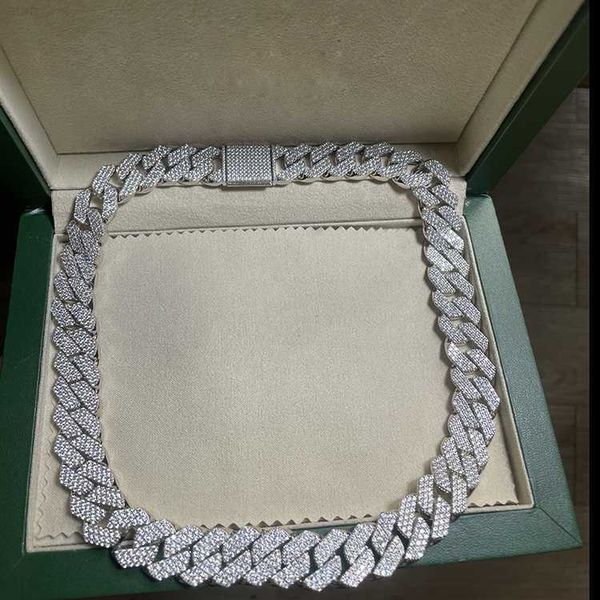 lightweight and suitable for everyday 925 silver 18mm 3rows cuban chain cz diamond necklace cuban link chain
lightweight and suitable for everyday 925 silver 18mm 3rows cuban chain cz diamond necklace cuban link chain