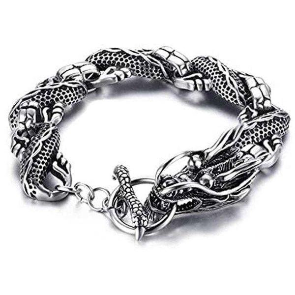 longrui fashion ancient silver dragon bite tail bracelet scale mens wholesale, Golden;silver
longrui fashion ancient silver dragon bite tail bracelet scale mens wholesale, Golden;silver