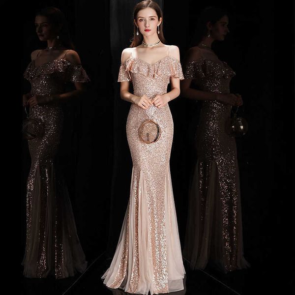 suspended evening dress dress high-end banquet temperament celebrity host stage performance dress fishtail long dress, Black;pink
suspended evening dress dress high-end banquet temperament celebrity host stage performance dress fishtail long dress, Black;pink