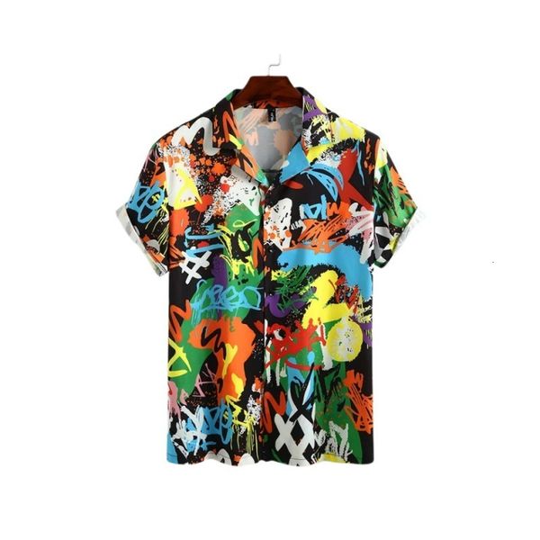men s casual shirts hawaiian 3d oil painting geometric printing short sleeved for fashionable clothing summer beach vacation shirt 230511, White;black
men s casual shirts hawaiian 3d oil painting geometric printing short sleeved for fashionable clothing summer beach vacation shirt 230511, White;black