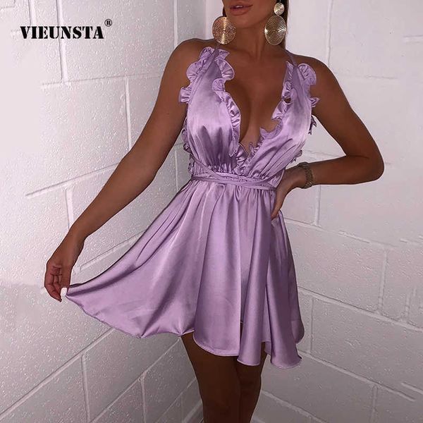 lady sling short skirt waves v neck dress elegant chiffon party club backless vestidos spring summer women's clothing 230508, White;black
lady sling short skirt waves v neck dress elegant chiffon party club backless vestidos spring summer women's clothing 230508, White;black