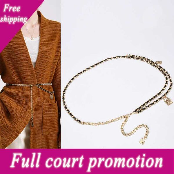 special price belt metal leather woven waist chain with simple and versatile skirt korean version thin personalized fashion accsori slim bel, Black;brown
special price belt metal leather woven waist chain with simple and versatile skirt korean version thin personalized fashion accsori slim bel, Black;brown