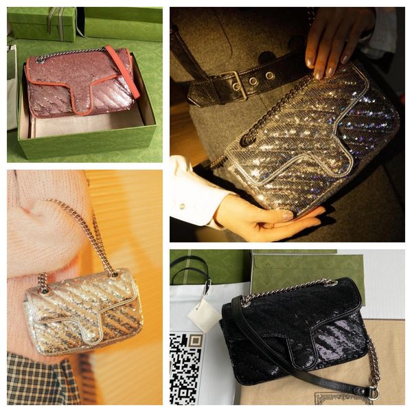 2023 new arrival alloy letter buckle version sequins cross body bags silver thinck chains strap shoulder bags luxurys designers bags sequins
2023 new arrival alloy letter buckle version sequins cross body bags silver thinck chains strap shoulder bags luxurys designers bags sequins