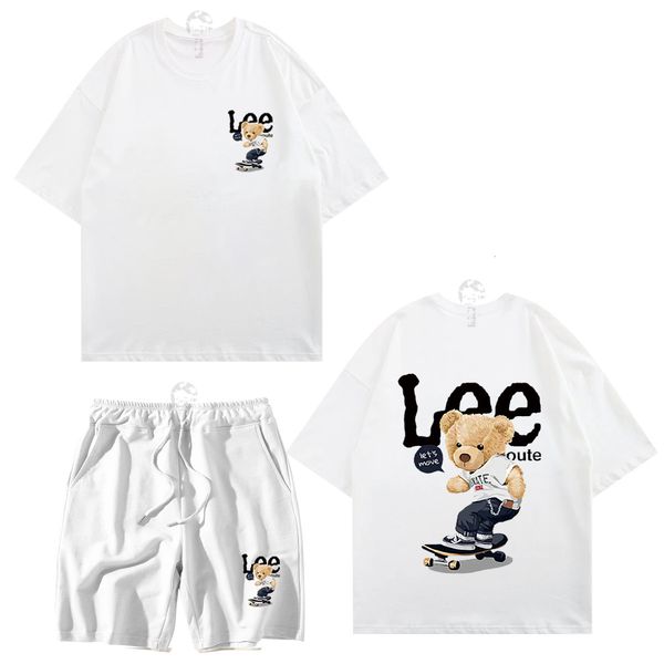 men's tracksuits 2023 summer tshirt shorts sports suit 2piece pure cotton premium iuxury brand bear print clothing 230511, Gray
men's tracksuits 2023 summer tshirt shorts sports suit 2piece pure cotton premium iuxury brand bear print clothing 230511, Gray