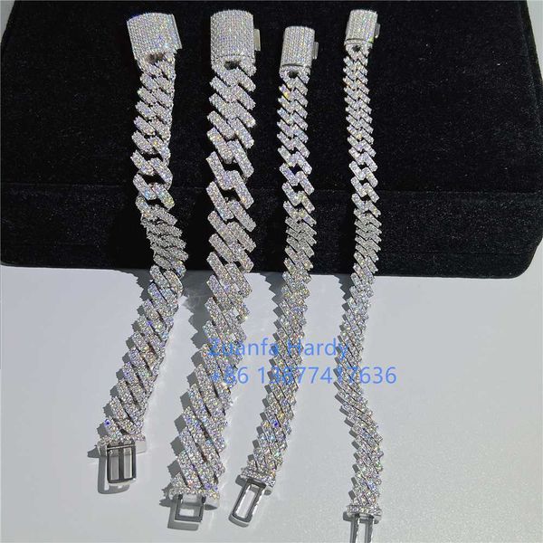 pass diamond tester hip hop jewelry men moissnaite diamond iced 925 gold plated bangle cuban link chain bracelet, Silver
pass diamond tester hip hop jewelry men moissnaite diamond iced 925 gold plated bangle cuban link chain bracelet, Silver