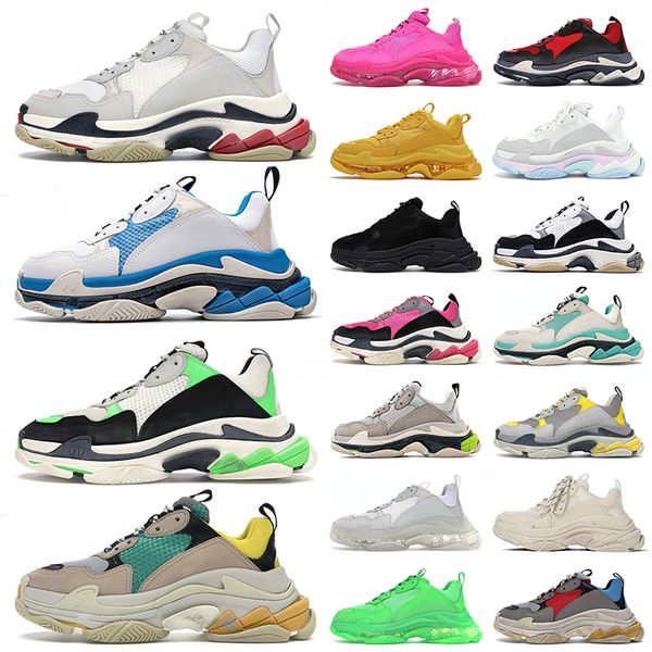 triple s designer shoes men women clear sole crystal bottom 17fw paris luxury loafers vintage old dad grandpa trainers outdoor sports sneake, Black
triple s designer shoes men women clear sole crystal bottom 17fw paris luxury loafers vintage old dad grandpa trainers outdoor sports sneake, Black