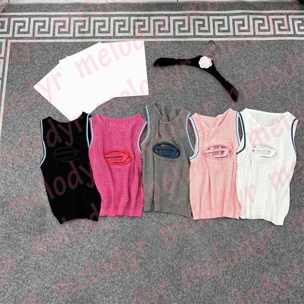 summer knitted vest hollow letter womens tanks fashion designer breathable sleeveles tees, White
summer knitted vest hollow letter womens tanks fashion designer breathable sleeveles tees, White