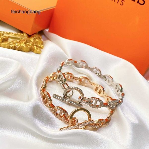 8a h ermes designer bracelets hongsheng v golden pig nose micro inlaid crystal diamond hollow ot bracelet, Black
8a h ermes designer bracelets hongsheng v golden pig nose micro inlaid crystal diamond hollow ot bracelet, Black