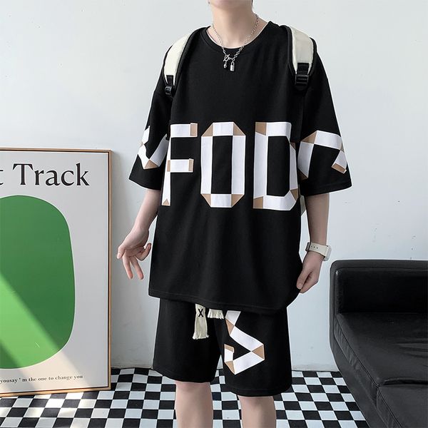 men's tracksuits korean fashion men short sets hip hop casual short suit letter t shirts men clothing 2 piece set summer tracksuit men, Gray
men's tracksuits korean fashion men short sets hip hop casual short suit letter t shirts men clothing 2 piece set summer tracksuit men, Gray
