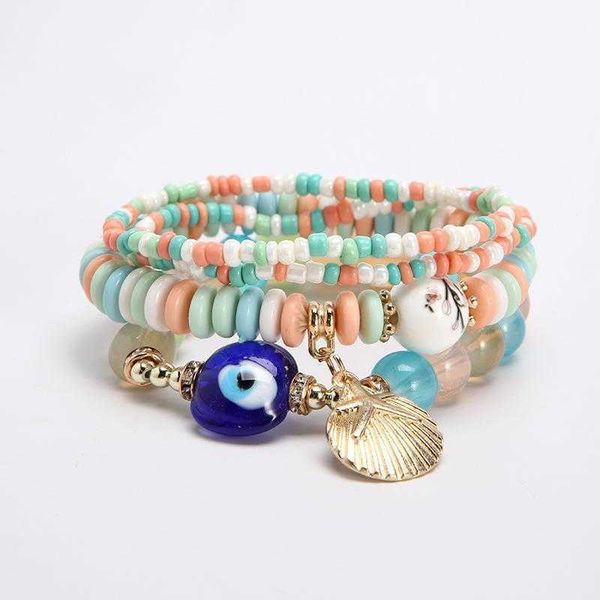 trendy bracelet bohemian multi layer metal shell devils eye accessories temperament personalized, Golden;silver
trendy bracelet bohemian multi layer metal shell devils eye accessories temperament personalized, Golden;silver