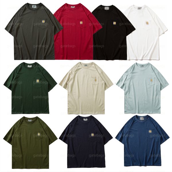 summer plus tees t-shirt standard pocket short sleeve relaxednorth america brand cort classic letter embroidery cotton crew neck carharrts t, Black;brown
summer plus tees t-shirt standard pocket short sleeve relaxednorth america brand cort classic letter embroidery cotton crew neck carharrts t, Black;brown