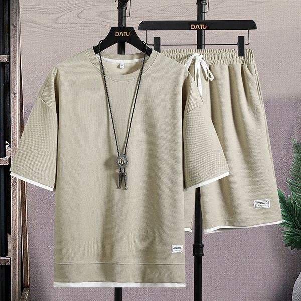 men's tracksuits men casual sets harajuku tracksuit t-shirtshorts two piece set summer men's streetwear jogging sports suit clothi, Gray 
men's tracksuits men casual sets harajuku tracksuit t-shirtshorts two piece set summer men's streetwear jogging sports suit clothi, Gray