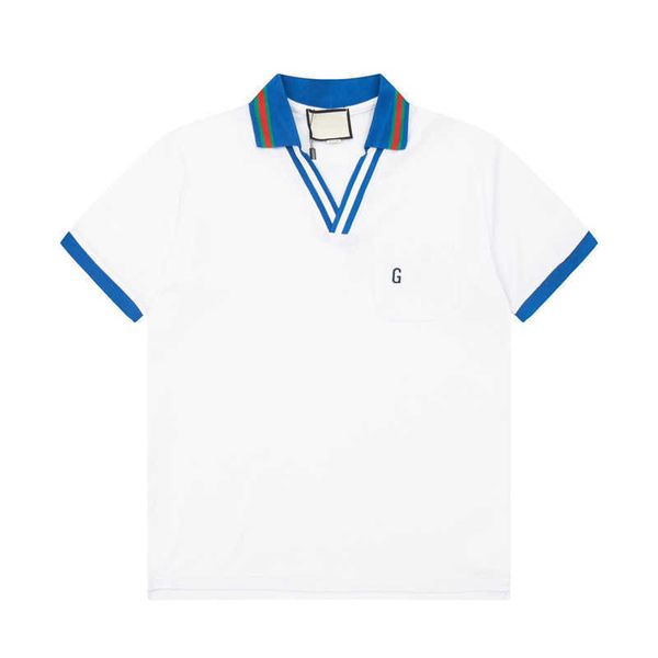 men's polo shirt designer quality tide summer paragraph webbing collision color splicing letters embroidered fashion polo shirt europea, White;black
men's polo shirt designer quality tide summer paragraph webbing collision color splicing letters embroidered fashion polo shirt europea, White;black