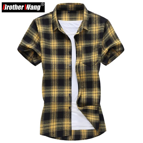 men's casual shirts plus size 5xl 6xl 7xl summer men's plaid short sleeve shirt fashion casual brand shirt male clothes 230511, White;black
men's casual shirts plus size 5xl 6xl 7xl summer men's plaid short sleeve shirt fashion casual brand shirt male clothes 230511, White;black