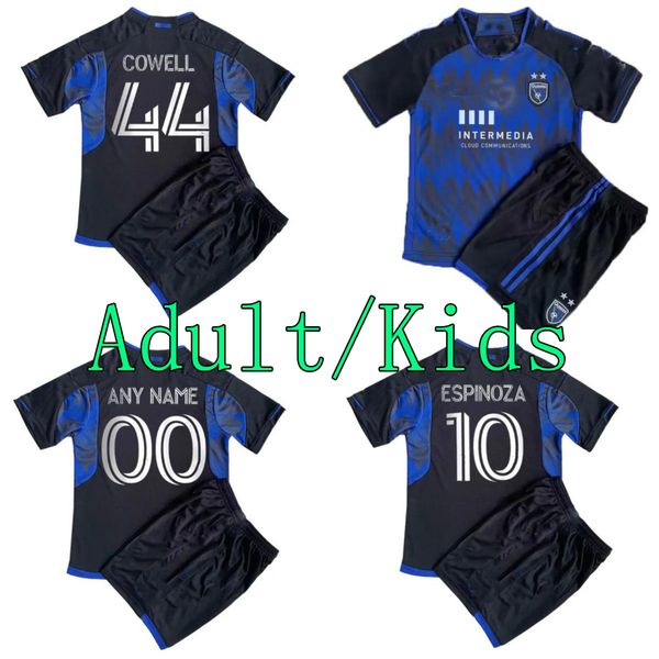 2023 2024 san jose earthquakes kids kit soccer jerseys gruezo espinoza ebobisse cowell akapo home child suit football shirt top, Black
2023 2024 san jose earthquakes kids kit soccer jerseys gruezo espinoza ebobisse cowell akapo home child suit football shirt top, Black